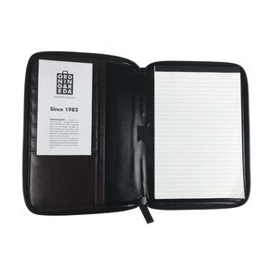 Ordning & Reda Brown Leather Zip Around Padfolio Notepad Business Portfolio